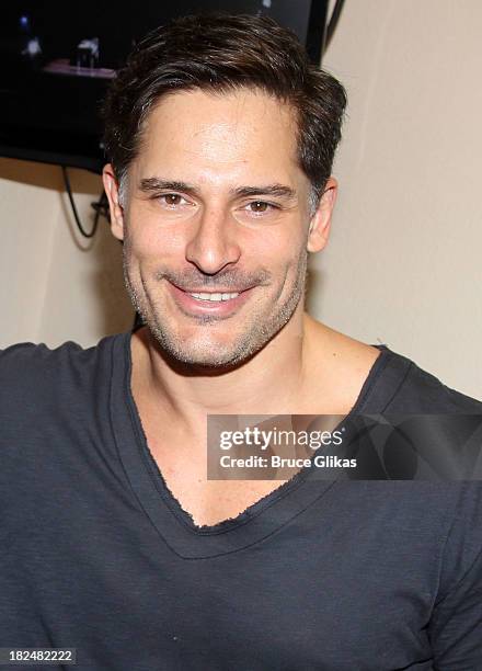 Joe Manganiello poses backstage at "Steetcar Named Desire" at Yale Repertory Theater on September 29, 2013 in New Haven Connecticut.