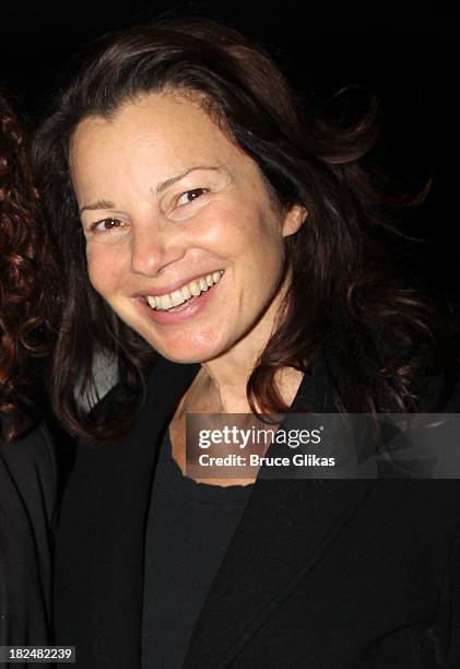 Fran Drescher poses backstage at "First Date" on Broadway at The Lyceum Theater on September 29, 2013 in New York City.