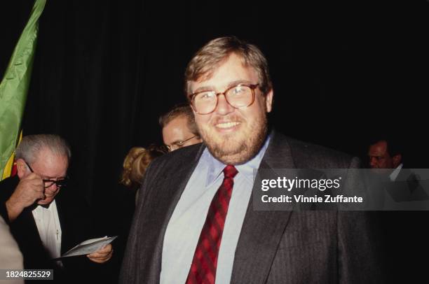 Canadian comedian and actor John Candy attends the ShoWest '91 convention, held at Bally's Hotel & Casino in Las Vegas, Nevada, 7th February 1991.