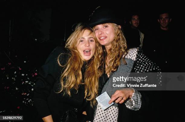 British actress British actress Olivia d'Abo and her cousin, Maryam d'Abo attend Sandy Gallin's Holiday Party, held at the Gallin's home in Beverly...