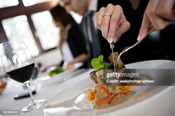 business lunch - course meal 個照片及圖片檔