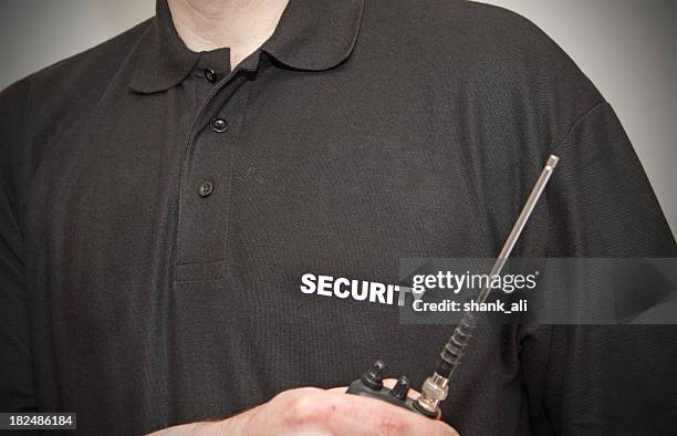 security wachmann - security guards stock-fotos und bilder