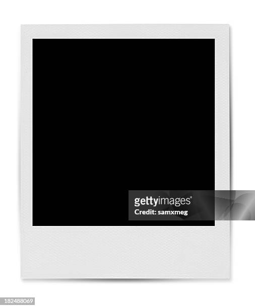 blank polaroid-style photo template - photography stock pictures, royalty-free photos & images