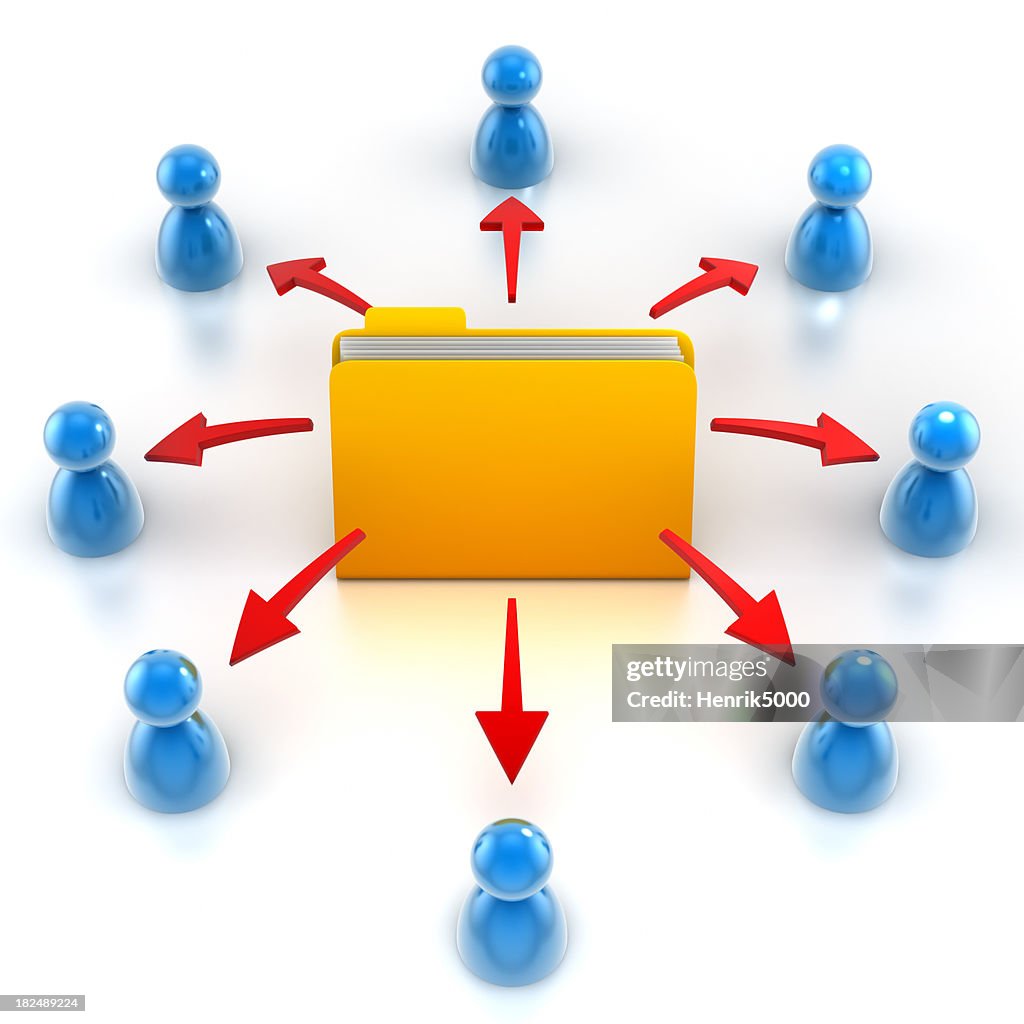 Networking Folder Network Folder Isolated On White With Clipping Path High-Res Stock ...