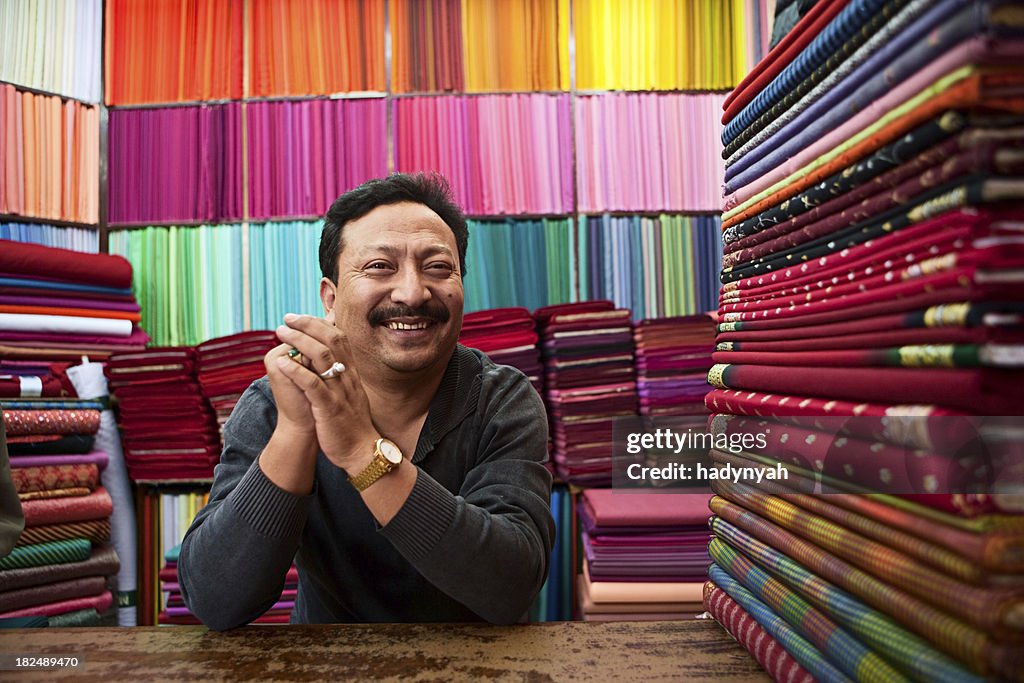 Asian fabric shop