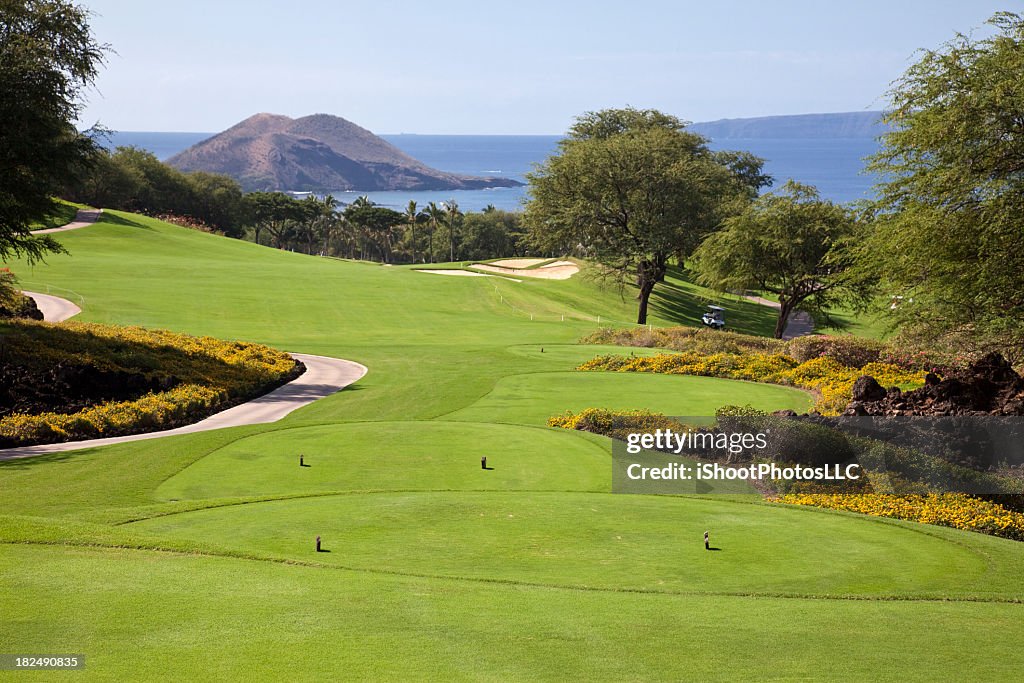 Landscape photo of a golf course