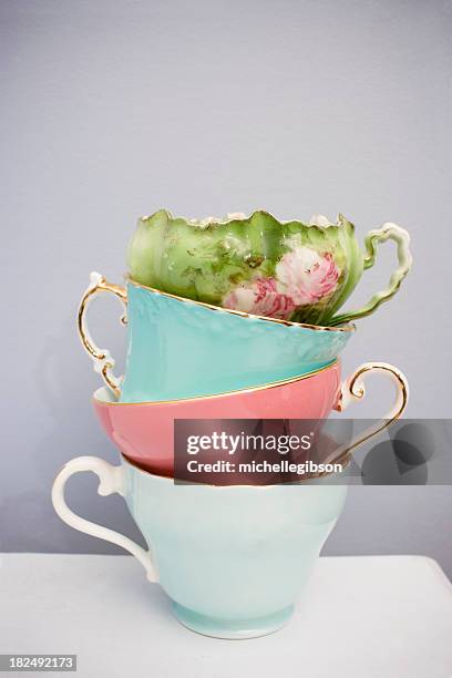 高級中国 teacups - knick knack ストックフォトと画像