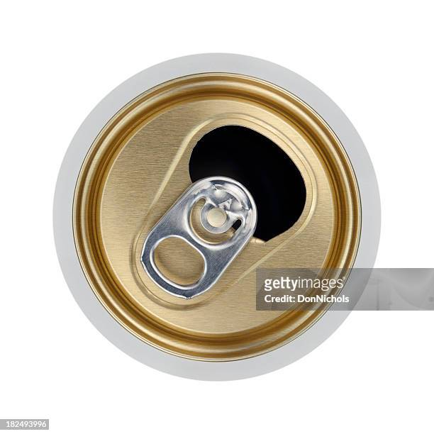 open beverage can - cans stockfoto's en -beelden