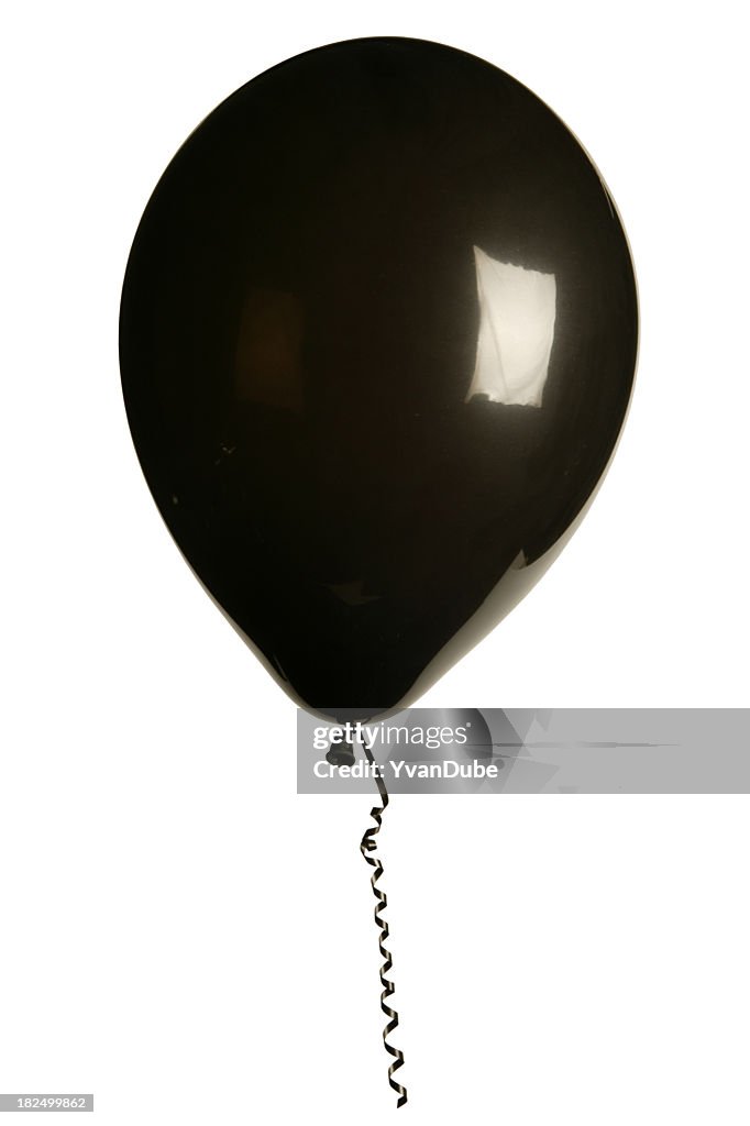 Black party Ballons, isoliert auf weiss