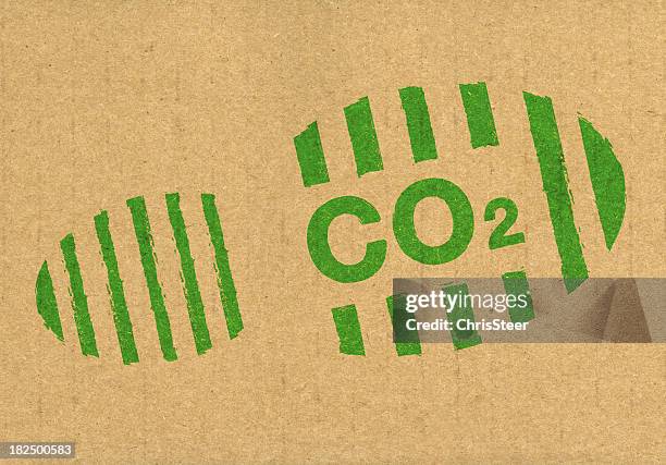 co2 carbon footprint - green footprint stock pictures, royalty-free photos & images