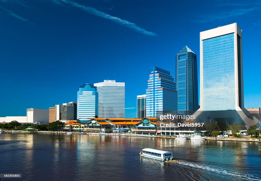 Von Jacksonville Innenstadt Blick auf das Wasser