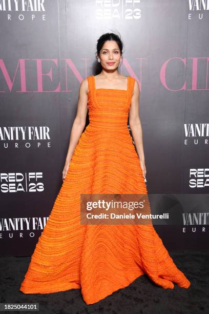 Jury Member Freida Pinto attends the Women In Cinema Gala during the Red Sea International Film Festival 2023 on December 01, 2023 in Jeddah, Saudi...