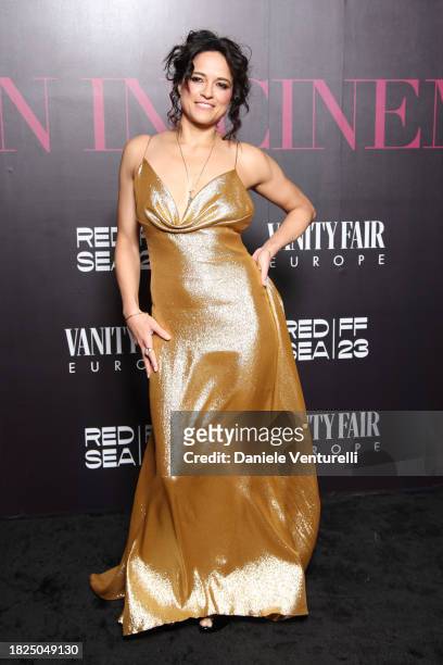 God mother for talent days Michelle Rodriguez attends the Women In Cinema Gala during the Red Sea International Film Festival 2023 on December 01,...