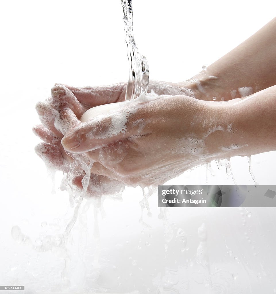 Washing hands