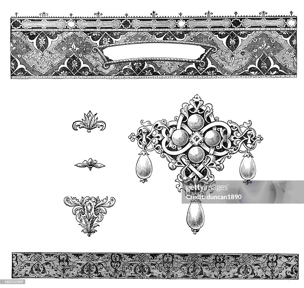 Classical Graphical Design Retro Classical Design Elements High-Res Vector Graphic - Getty Images