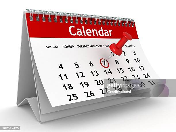 calendario de planificación - annual event fotografías e imágenes de stock