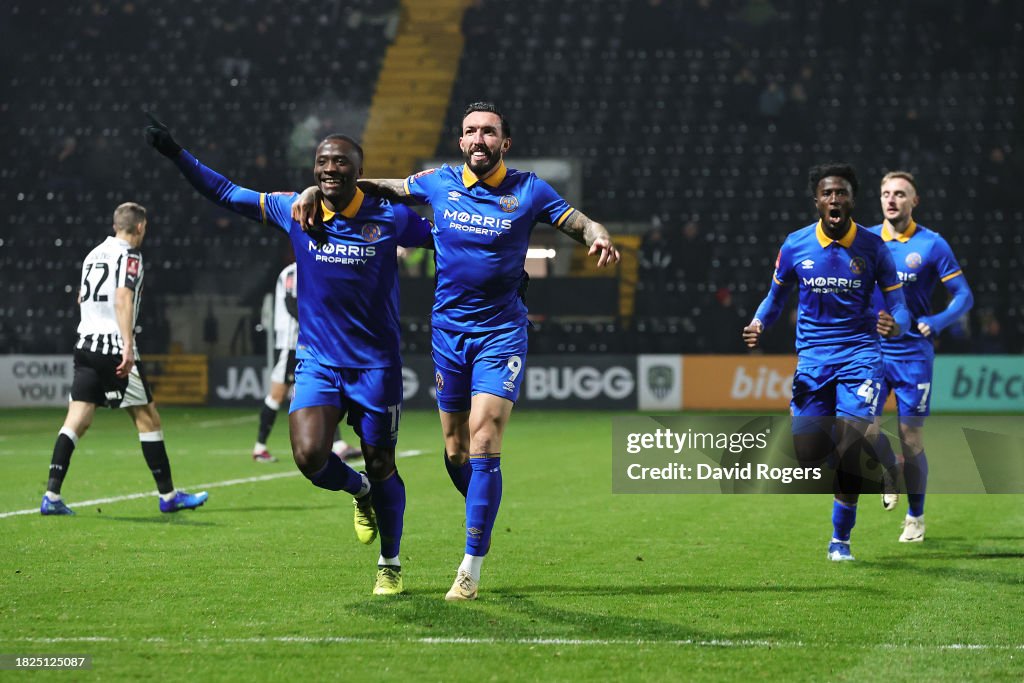 Notts County v Shrewsbury Town - Emirates FA Cup Second Round