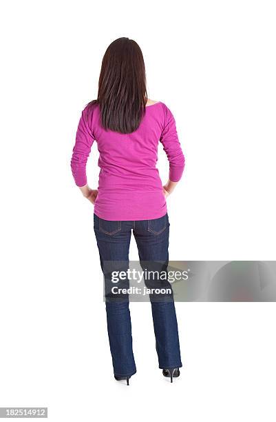Woman Normal Back 11,405 Woman From Back On White Stock Photos, High-Res Pictures, and ...