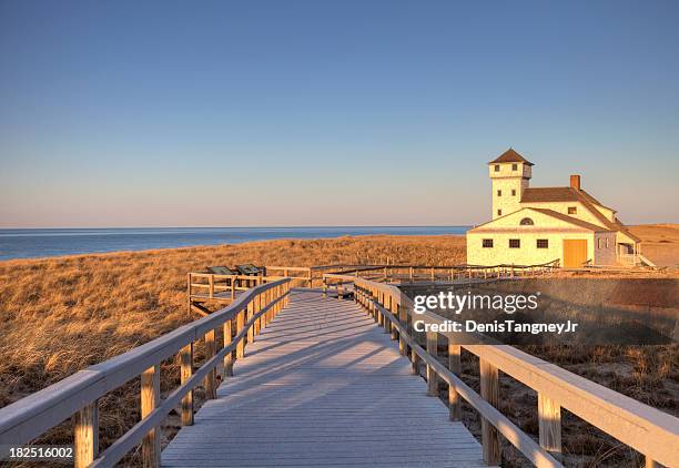 old harbour life saving museum, race point beach, cape cod - provincetown massachusetts stock pictures, royalty-free photos & images