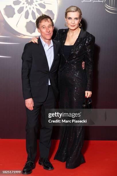 Director Bertrand Bonello and Melita Toscan du Plantier attend the 'Making Of' Premiere red carpet during the 20th Marrakech International Film...