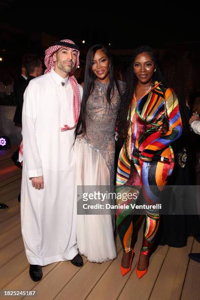 Of the Red Sea International Film Festival, Mohammed Al Turki, Naomi Campbell and Tiwa Savage attend the Women In Cinema Gala during the Red Sea...