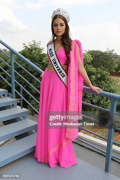 Miss Universe 2012 Olivia Culpo during an exclusive interview with Hindustan Times on September 27, 2013 in New Delhi, India. Olivia Culpo,...