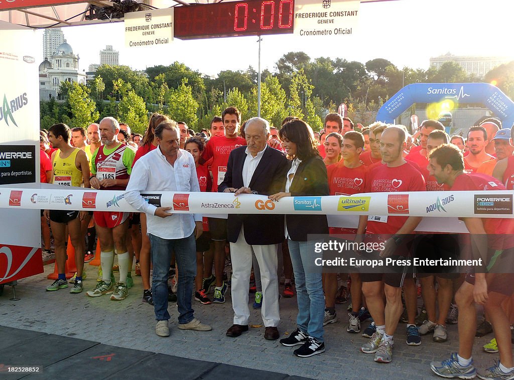 Ines Sastre and Fermin Cacho Attends Run '2013 Hearst'