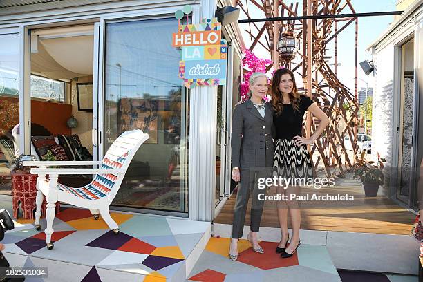 Actress Lake Bell and her Mother Robin Bell host Airbnb Hello LA with celebrity designed Pop-Ups at The Arts District on September 29, 2013 in Los...