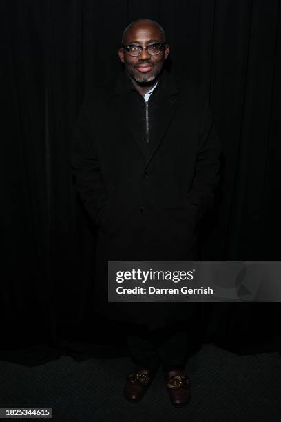 Edward Enninful attends the Moncler X Sacai Collection Launch Cocktail Party on December 01, 2023 in London, England.