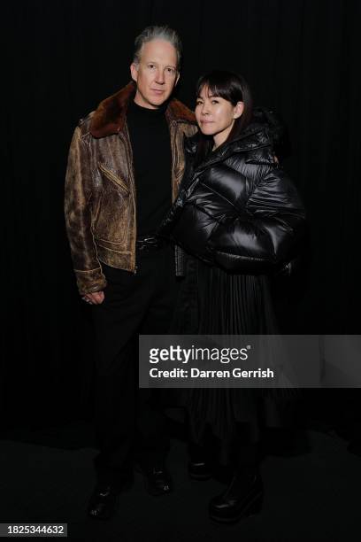 Jefferson Hack and Chitose Abe attend the Moncler X Sacai Collection Launch Cocktail Party on December 01, 2023 in London, England.