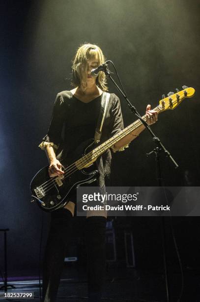 Kim Shattuck from Pixies performs at l' Olympia on September 29, 2013 in Paris, France.