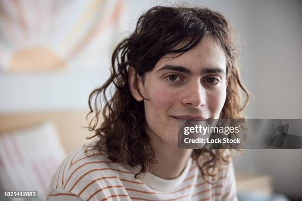 college student on bed - independence community college stock pictures, royalty-free photos & images