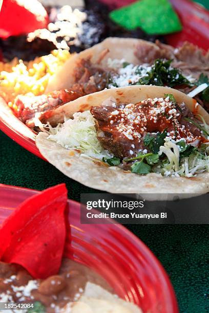 beef tacos - old town san diego stock pictures, royalty-free photos & images