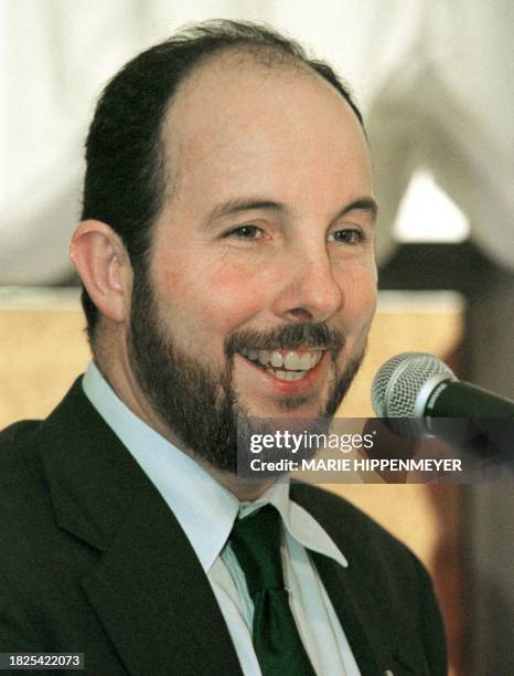 The president of the Central Bank of Brazil, Arminio Fraga smiles during an interview in Sao Paulo, 28 February, 2000. El presidente del Banco...