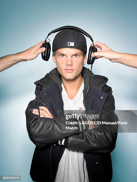 Dj Avicii aka Tim Bergling is photographed for Paris Match on September 10, 2013 in Paris, France.