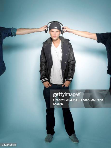 Dj Avicii aka Tim Bergling is photographed for Paris Match on September 10, 2013 in Paris, France.