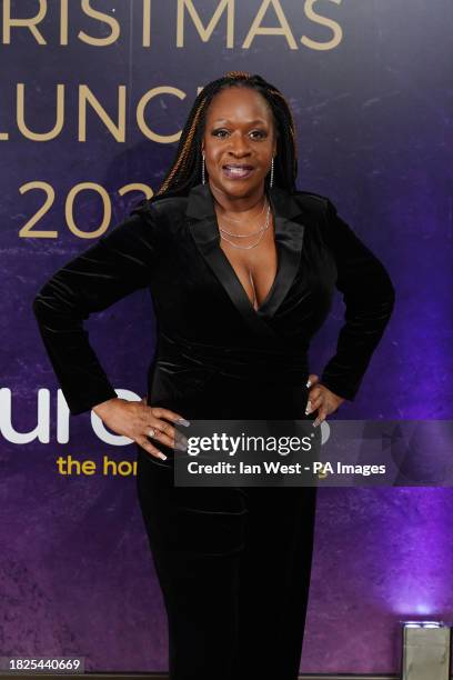 Angie Greaves arrives for the TRIC Christmas lunch at the London Hotel in London. Picture date: Tuesday December 5, 2023.