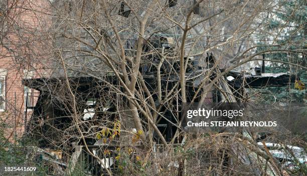 Home that exploded in Arlington, Virginia, on December 4 and rocked a neighborhood with a powerful blast is pictured in Arlington, Virginia, on...