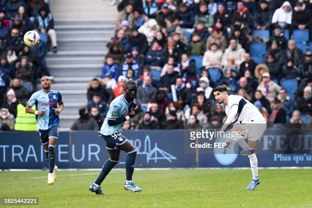 Carlos SOLER BARRAGAN during the Ligue 1 Uber Eats match between Havre Athletic Club and Paris Saint-Germain Football Club at Stade Oceane on...
