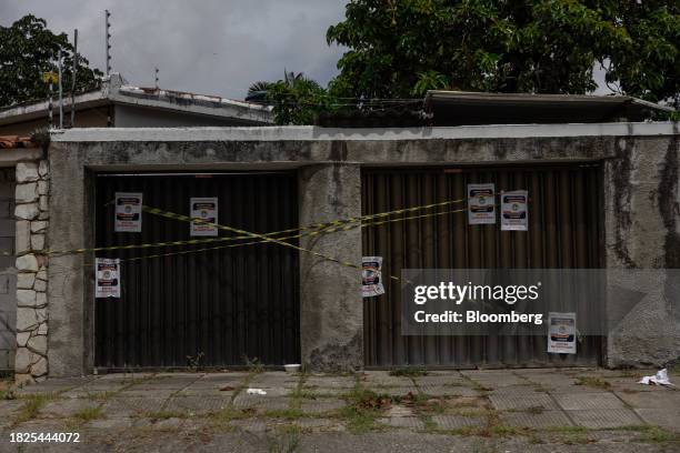 The Civil Defense condemned and evacuated homes located in areas at risk of ground sinking in Maceio, Alagoas state, Brazil, on Monday, Dec. 4, 2023....