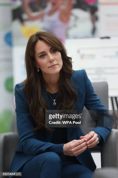 Catherine, Princess Of Wales is seen during the opening of Evelina London's new children's day surgery unit on December 5, 2023 in London, England....