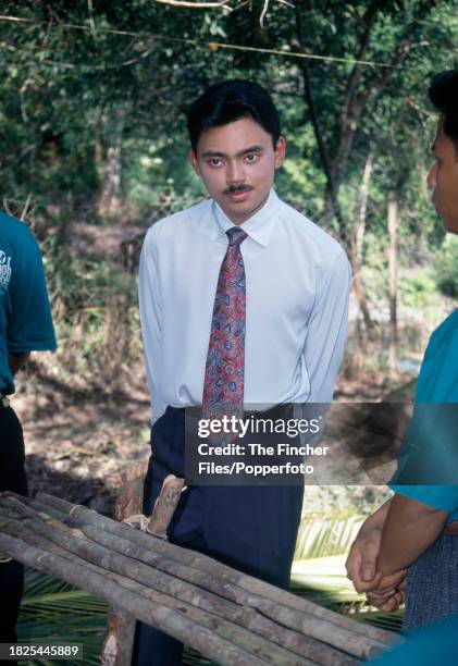 Al-Muhtadee Billah, the Crown Prince of Brunei, in Kota Batu, circa October 1992.