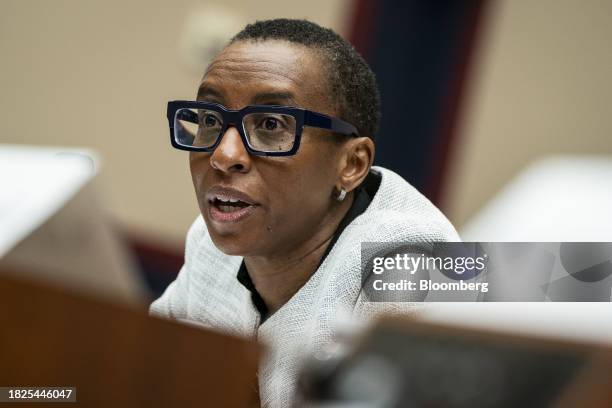 Claudine Gay, president of Harvard University, during a House Education and the Workforce Committee hearing in Washington, DC, US, on Tuesday, Dec....