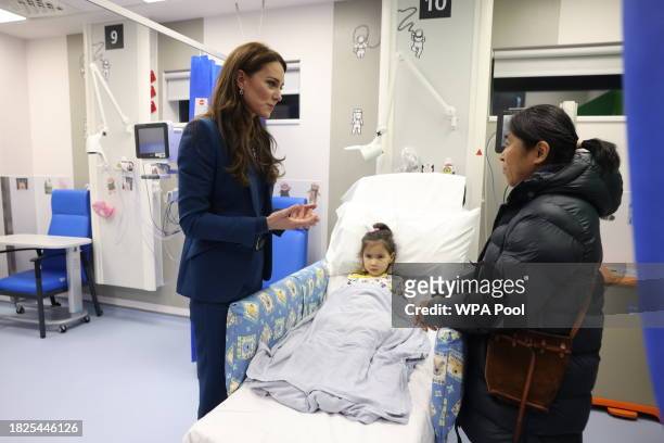 Catherine, Princess Of Wales is seen during the opening of Evelina London's new children's day surgery unit on December 5, 2023 in London, England....