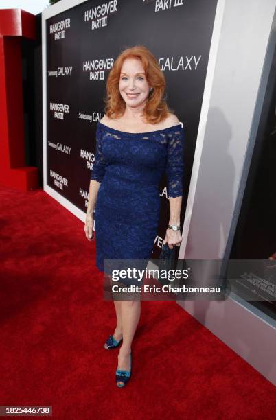 Sondra Currie arrives at Warner Bros. Premiere of The Hangover: Part III, on Monday, May 2013 in Los Angeles.