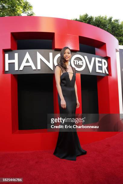 Jamie Chung arrives at the Warner Bros. Premiere of The Hangover: Part III, on Monday, May 2013 in Los Angeles.
