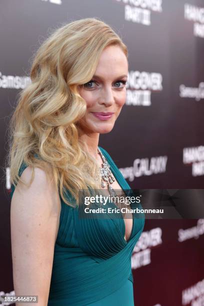 Heather Graham arrives at Warner Bros. Premiere of The Hangover: Part III, on Monday, May 2013 in Los Angeles.