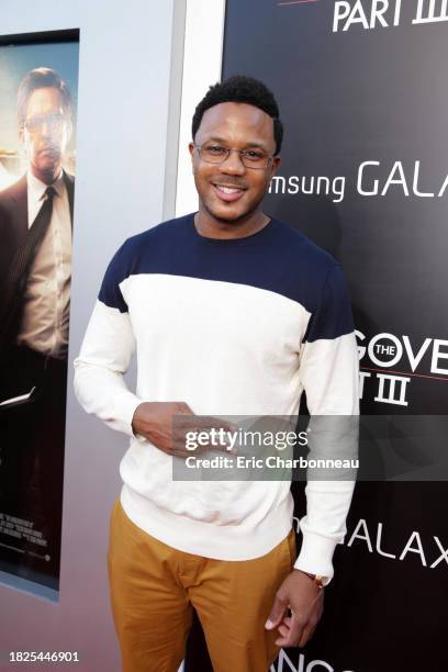 Hosea Chanchez arrives at Warner Bros. Premiere of The Hangover: Part III, on Monday, May 2013 in Los Angeles.