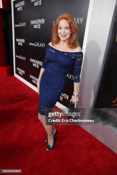 Sondra Currie arrives at Warner Bros. Premiere of The Hangover: Part III, on Monday, May 2013 in Los Angeles.