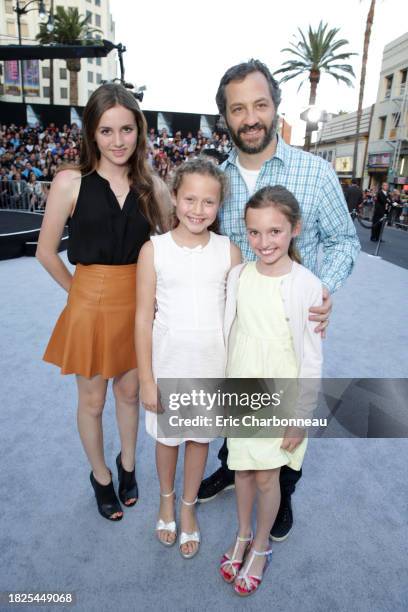 Maude Apatow, Iris Apatow, Judd Apatow and guest arrive at the LA premiere of "Star Trek Into Darkness" at The Dolby Theater on Tuesday, May 14, 2013...